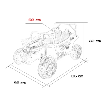 Autko dla dzieci Buggy Arctic Cat WILDCAT XX Zielony A600.ZIE